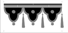 Load image into Gallery viewer, Lambrequin Stencil Inspired by the Guard Kiosks of Versailles