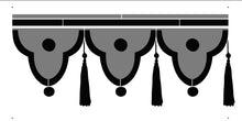 Load image into Gallery viewer, Lambrequin Stencil Inspired by the Guard Kiosks of Versailles