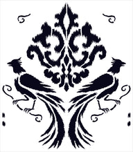 Load image into Gallery viewer, Vigini Original Design, Uccelli Stencil Inspired by Venetian Fortuny Fabric