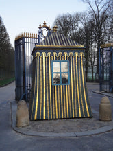 Load image into Gallery viewer, Lambrequin Stencil Inspired by the Guard Kiosks of Versailles