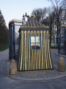 Lambrequin Stencil Inspired by the Guard Kiosks of Versailles